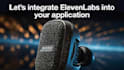 create elevenlabs integrated ai voice cloning app