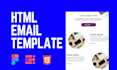 create responsive HTML email template, signature, newsletter
