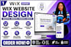 design or redesign a professional wix website