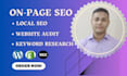 do monthly wordpress onpage seo and local optimization