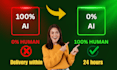 manually revise and humanize ai content