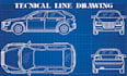 creat technical line drawing, manual instruction vector,2d blue print