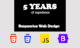 convert PSD portfolio to HTML, CSS, js and bootstrap site