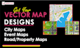 design vector map, event map, real estate map, city map design