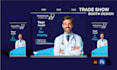 design trade show booth and backdrop for your exhibition