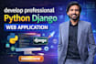 develop professional python django web application