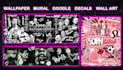 design graffiti murals, wallpaper, pop art canvas, wall art and decals