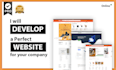create a professional website for your company