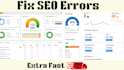 fix ahrefs site audit, semrush, technical SEO errors or issues