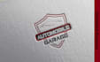 design 3d hand drawn automobile garage logo with mockup