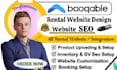 create booqable online booking rental website design, booqable online rental SEO