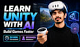 teach you unity game development using ai