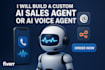 build a custom ai sales agent or ai voice agent using appointment booking bot