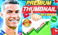 design clickbait youtube thumbnail with 2 hours