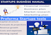 create startups proforma financial  statements and models