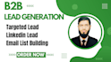 find targeted lead generation, b2b linkedin leads, email list building