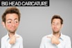 create a funny big head caricature