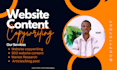 craft a persuasive and captivating website SEO content using copywriting