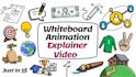 create whiteboard animation for business, ads and education