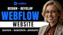 develop webflow website, design, redesign figma to webflow, webflow landing page