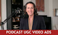 create believable female podcast ugc spokesperson ad