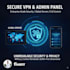 create a fast and secure vpn app with admin panel