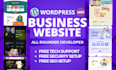 create proffessional wordpress website and responsive website