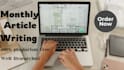 write monthly 30 articles on machine learning and deep learning projects