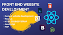 create a modern responsive website using react, bootstrap, and HTML CSS
