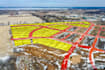 do land subdivision image overlay on google maps and drone images