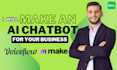 develop a custom chatbot using voiceflow and make