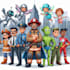 create cartoon characters and superhero for you