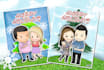 do a Christmas greeting card caricature
