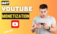 do complete youtube channel monetization and promotion
