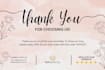 design beautiful thank you and invitation cards