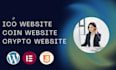 develop ico token sale website with user and admin dashboard