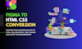 do figma to HTML CSS conversion using bootstrap or tailwind