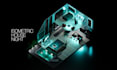 design amazing 3d isometric room and place