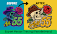 do vector tracing, vectorize image, convert logo to vector
