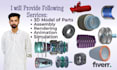 do 3d cad modeling, 3d cad design, and technical drawings