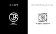 name logo design using initials and letters