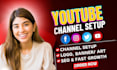 create and setup youtube channel