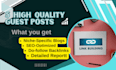 boost online presence with 5 high quality guest posts