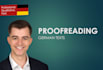 proofread and improve your german text