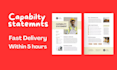 create professional capability statement and letterhead template