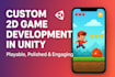 develop a 2d mobile game in unity for you