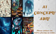 make 3 ai concept art midjourney leonardo with free upscale