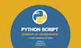 do python script problem or assignments