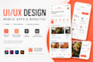 design app store screenshots, figma website design, mobile app ui design