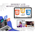 create modern and responsive websites using HTML, CSS, and javascript